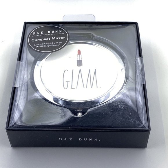Rae Dunn New Lipstick Glam Compact Mirror - Picture 2 of 3